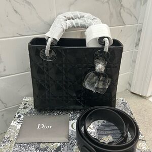 Christian Dior lady dior small tote